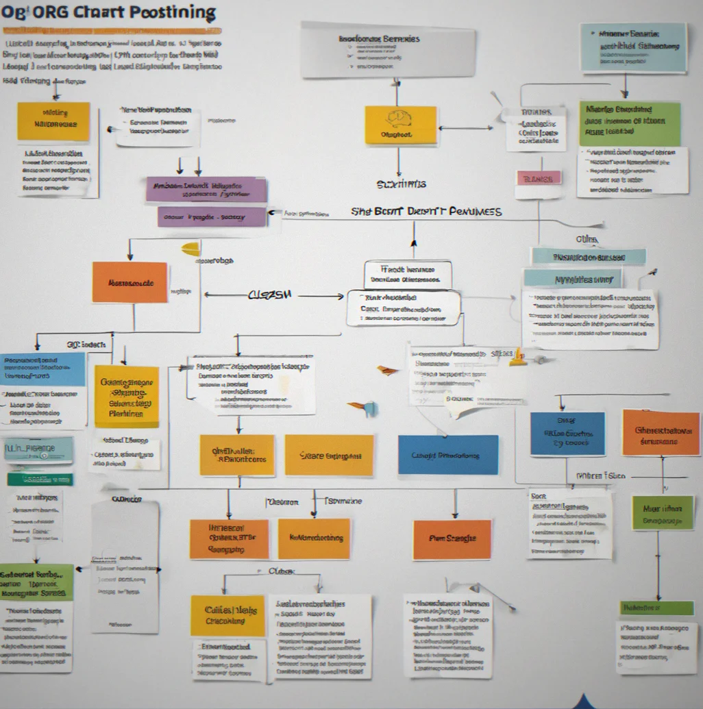 Org chart showing parent brand positioning and three sub-brands with distinct market targets