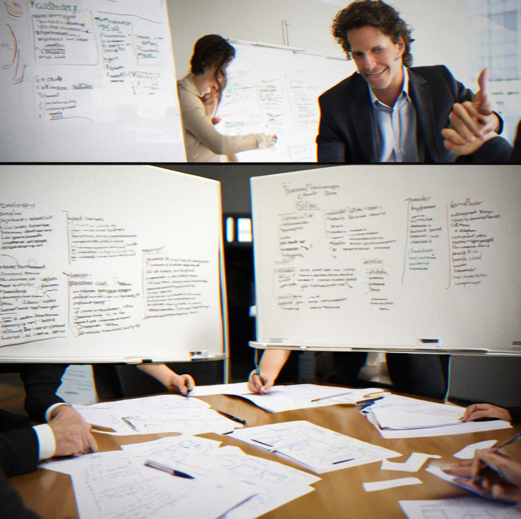 Notes from alignment meeting with leadership listing three key differences everyone agreed on